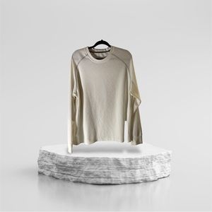 Oakley White w/ Black Top Stitching Long Sleeve Thermal Shirt Sz. 2XL EUC Unisex